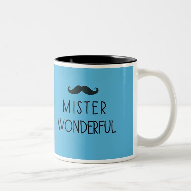 Moustache Mister Wonderful mug (Right)