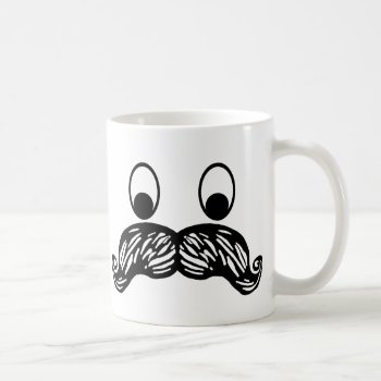 Moustache Mug by ConstanceJudes at Zazzle
