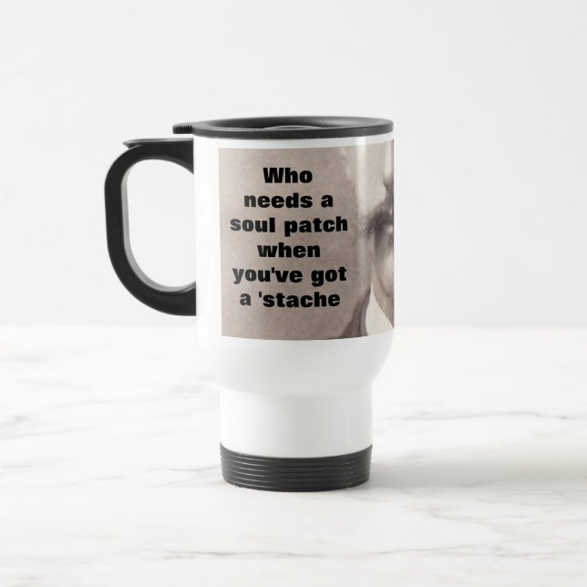 Moustache Mustache Mug for Men (Left)