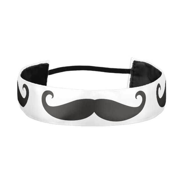 Moustache / Mustache / Schnurrbart + your ideas Athletic Headband (Front)