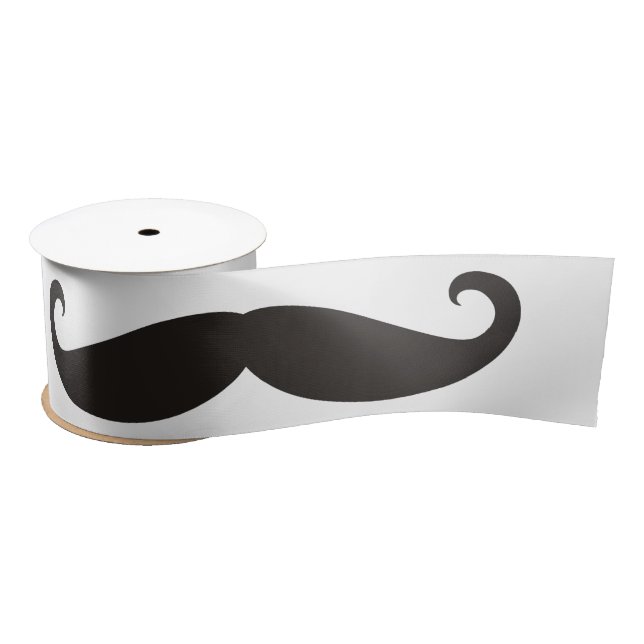 Moustache / Mustache / Schnurrbart + your ideas Satin Ribbon (Spool)