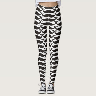 Moustache / Mustache / Schnurrbart + your Name Leggings