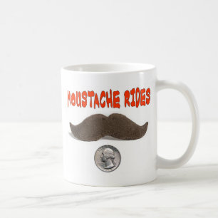 MOUSTACHE RIDES 25 CENTS COFFEE MUG