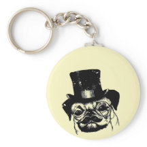 Moustached pug