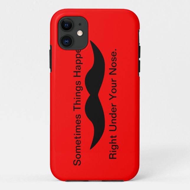 Moustaches Happen Case-Mate iPhone Case (Back)