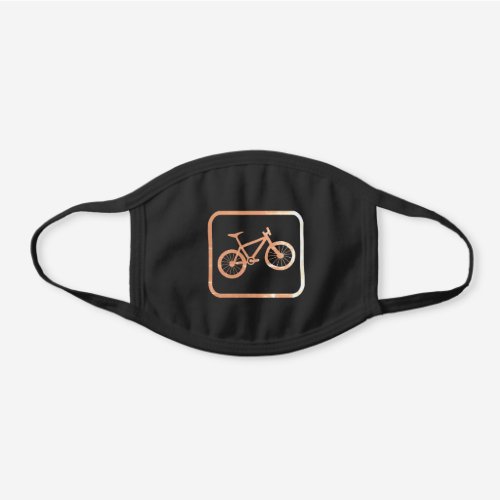 Moutain Bike logo _ Cycling  Outdoors themed Black Cotton Face Mask