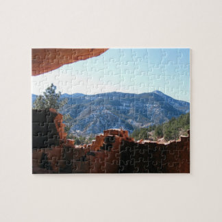 Moutain View From Manitou Cliff Dwellings Jigsaw Puzzle