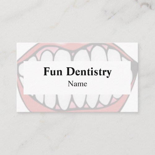 Mouth Dentist Business Card