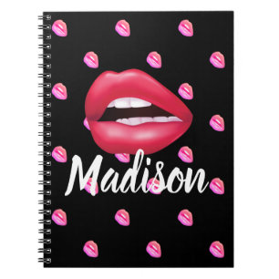 Mouth Lipstick Makeup Beauty Custom Personalized Notebook