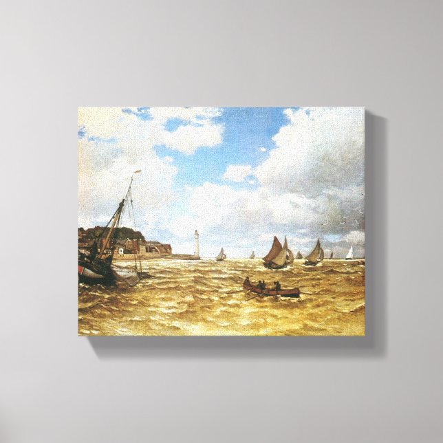 Mouth of the Seine at Honfleur by Claude Monet Canvas Print (Front)