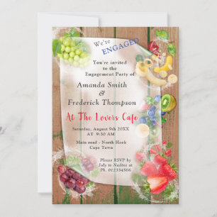 Mouth-watering Tropical Fruits Invitation