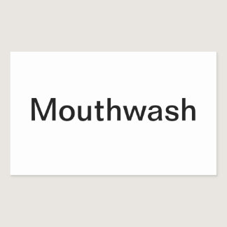Mouthwash Label/ Rectangular Sticker