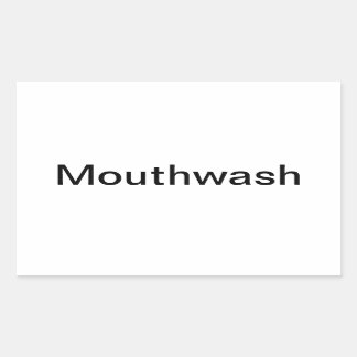 Mouthwash Label/ Rectangular Sticker