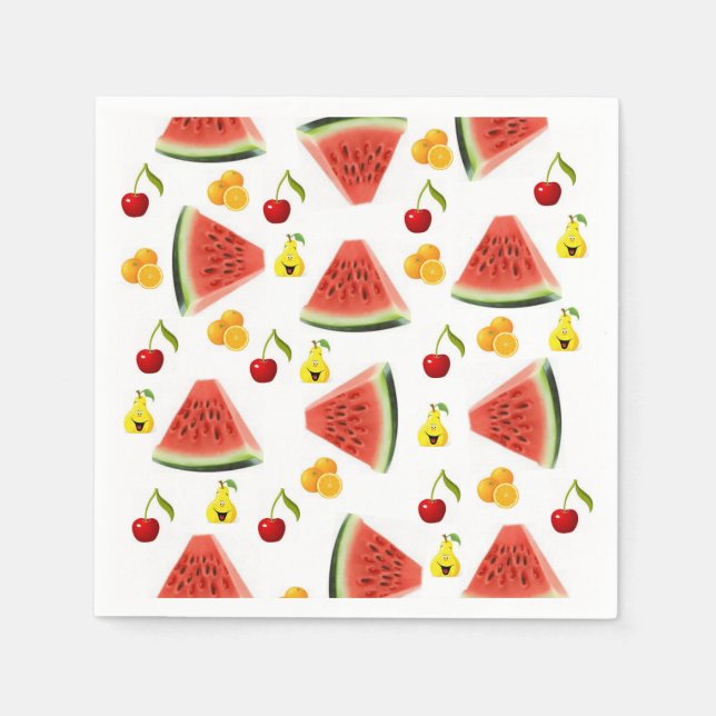 Mouthwatering Watermelon Paper Napkins (Front)