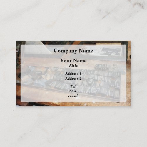 Movable Type Business Card