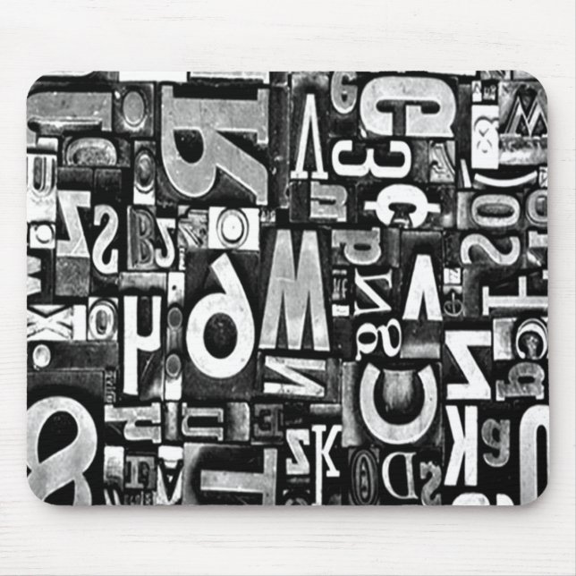 Movable Type Mouse Pad (Front)