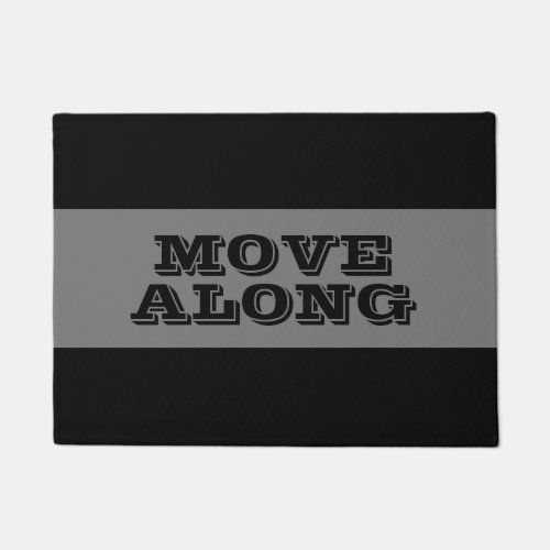 Move Along Crotchety Door Mat