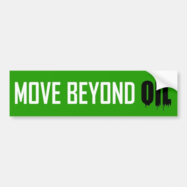 Move Beyond Oil Bumper Sticker (Front)
