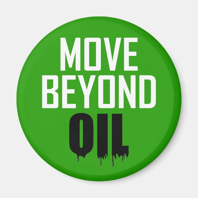 Move Beyond Oil Magnet (Front)