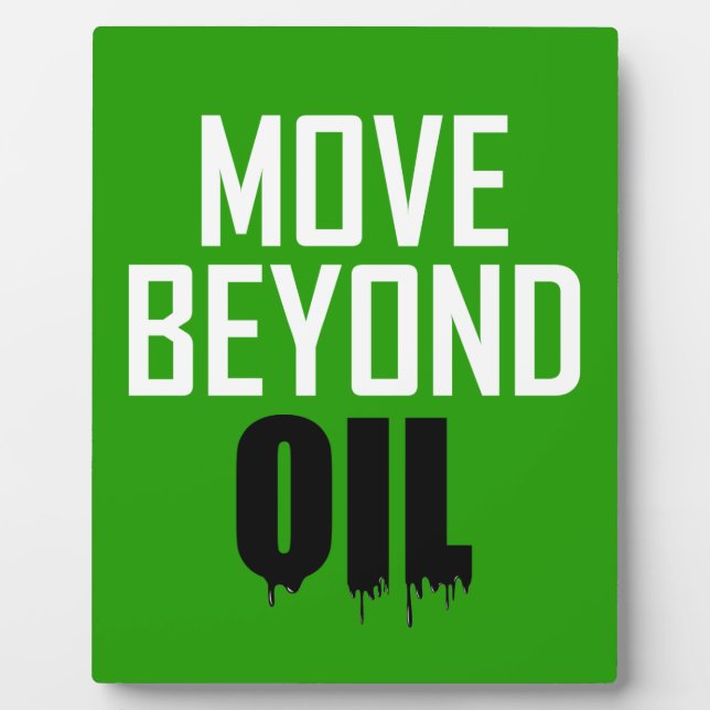 Move Beyond Oil Plaque (Front)