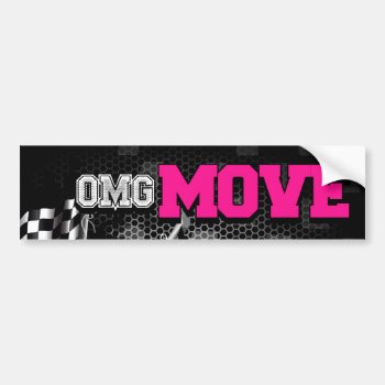 Move Bumper Sticker (pink) by kellyannt at Zazzle