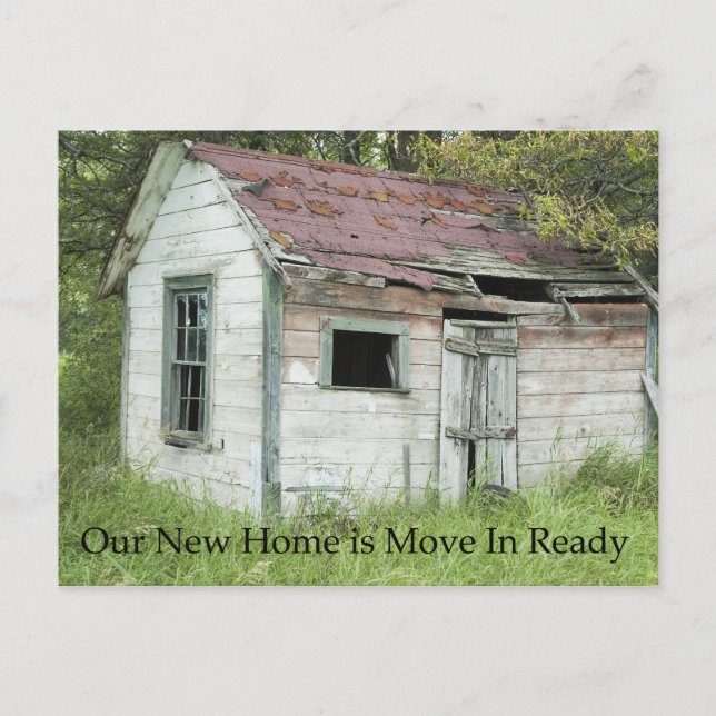 Move In Ready - Funny Change of Address Announcement Postcard (Front)