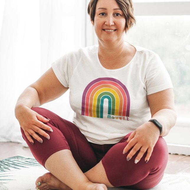 Move It Retro Rainbow Work Out T-Shirt (Creator Uploaded)