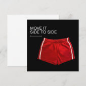 Move It Side To Side Red Athletic Shorts (Front/Back)