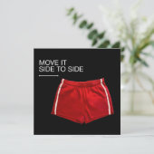 Move It Side To Side Red Athletic Shorts (Standing Front)