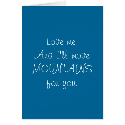 Move Mountains - Funny Card (Front)