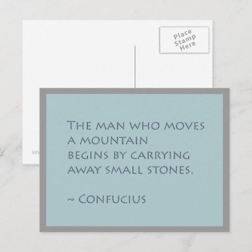 Move Mountains Inspirational Postcard | Zazzle