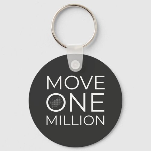 Move one Million Button Key Ring