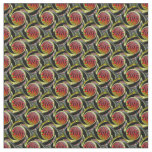 Move orange and red circles pattern fabric