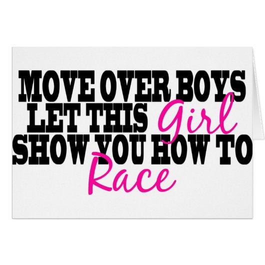Move Over Boys..... Cards (Front Horizontal)