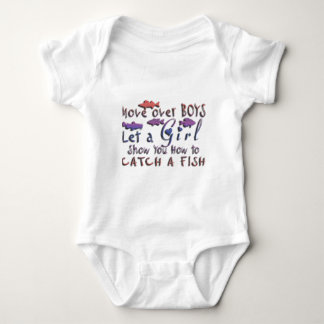 MOVE OVER BOYS GIRLS FISHING BABY BODYSUIT