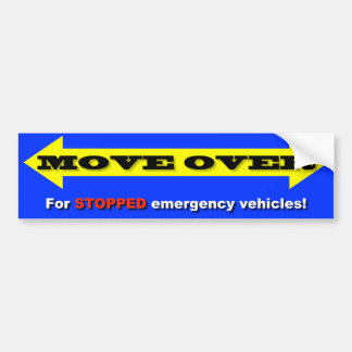 Move Over Bumper Stickers - Car Stickers | Zazzle