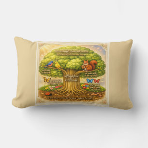move throughout the day steadily inducing joy lumbar pillow