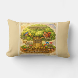 move throughout the day steadily inducing joy lumbar pillow