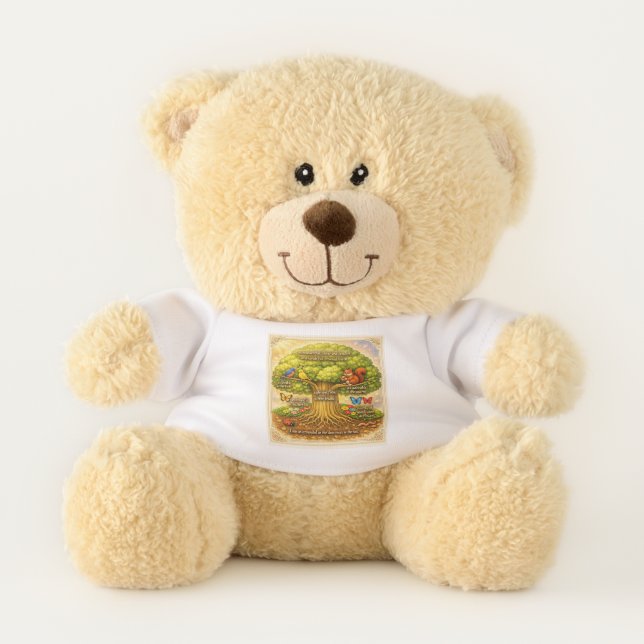 move throughout the day steadily inducing joy teddy bear (Front)