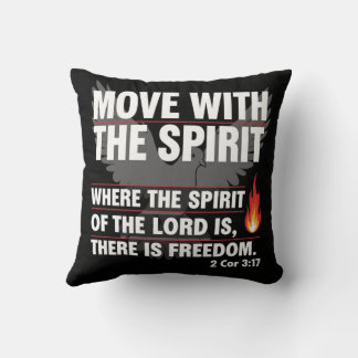 Move with the spirit - freedom design throw pillow