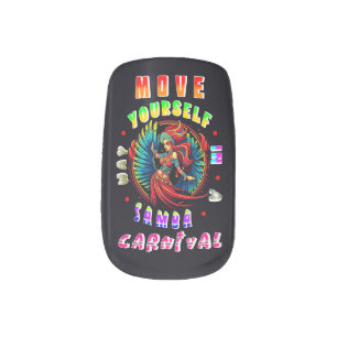 Move Yourself In A Samba Way Carnival Minx Nail Art