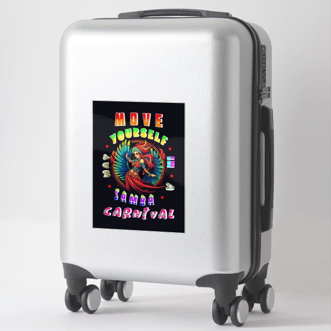 Move Yourself In A Samba Way Carnival Sticker (Suitcase)