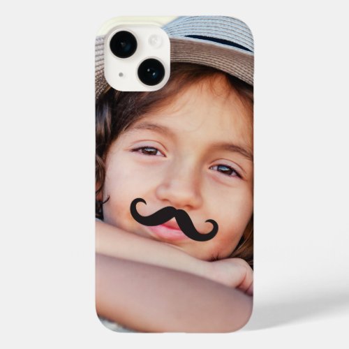Moveable Funny Black Mr MustacheMoustache Photo  Case_Mate iPhone 14 Case