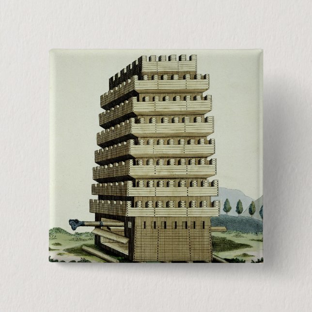 Moveable tower with outer galleries and an additio button (Front)