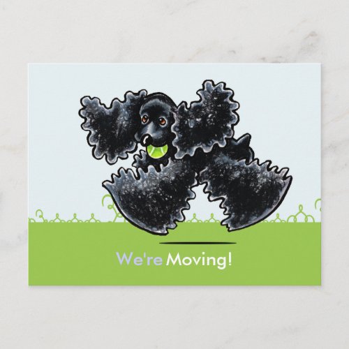 Moved Moving Cocker Spaniel New Address Announcement Postcard