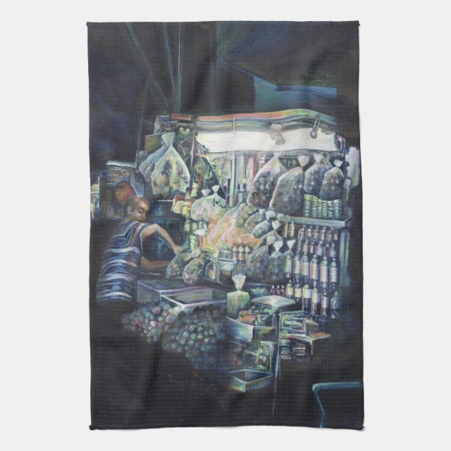 Moved the Goal Post, Singapore Kitchen Towel (Vertical)