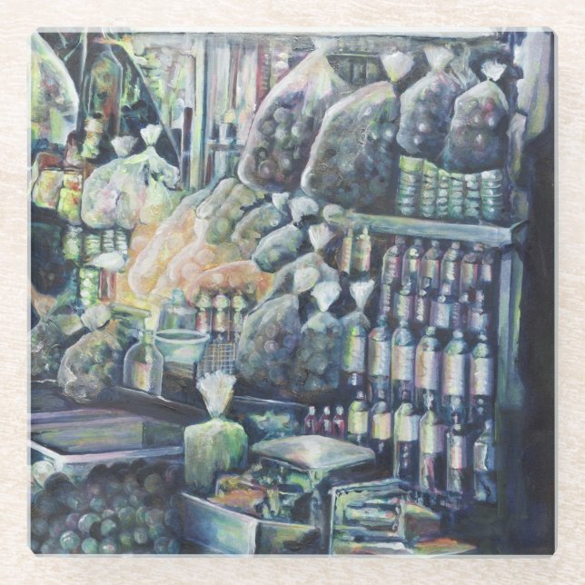 Moved the goal, Singapore Glass Coaster (Front)