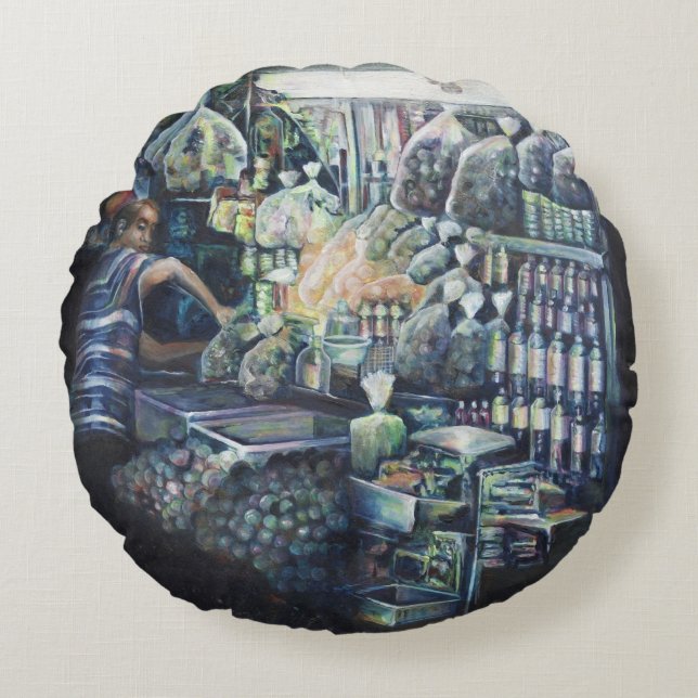 Moved the Goal, Singapore Round Pillow (Front)