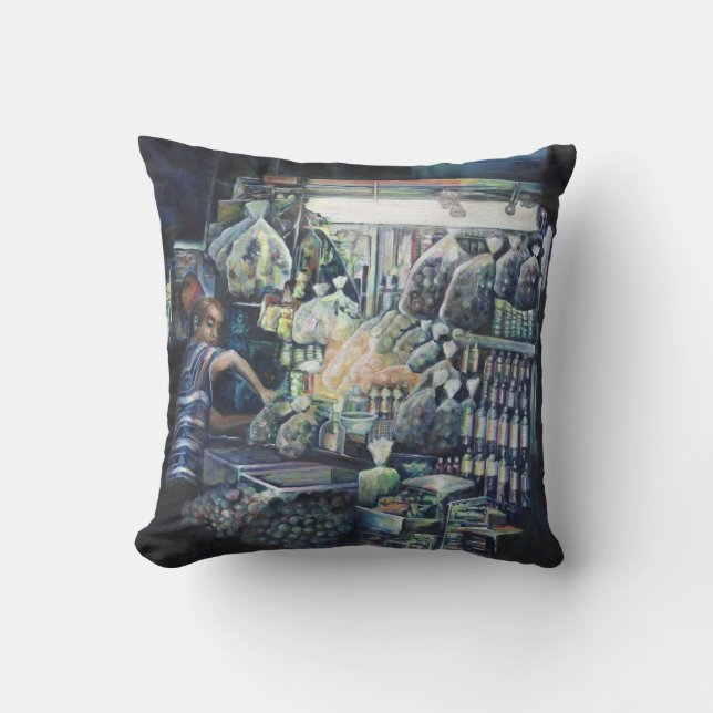 Moved the Goal, Singapore Throw Pillow (Front)