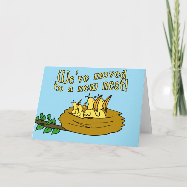 Moved to a New Nest Customizable Cards (Front)